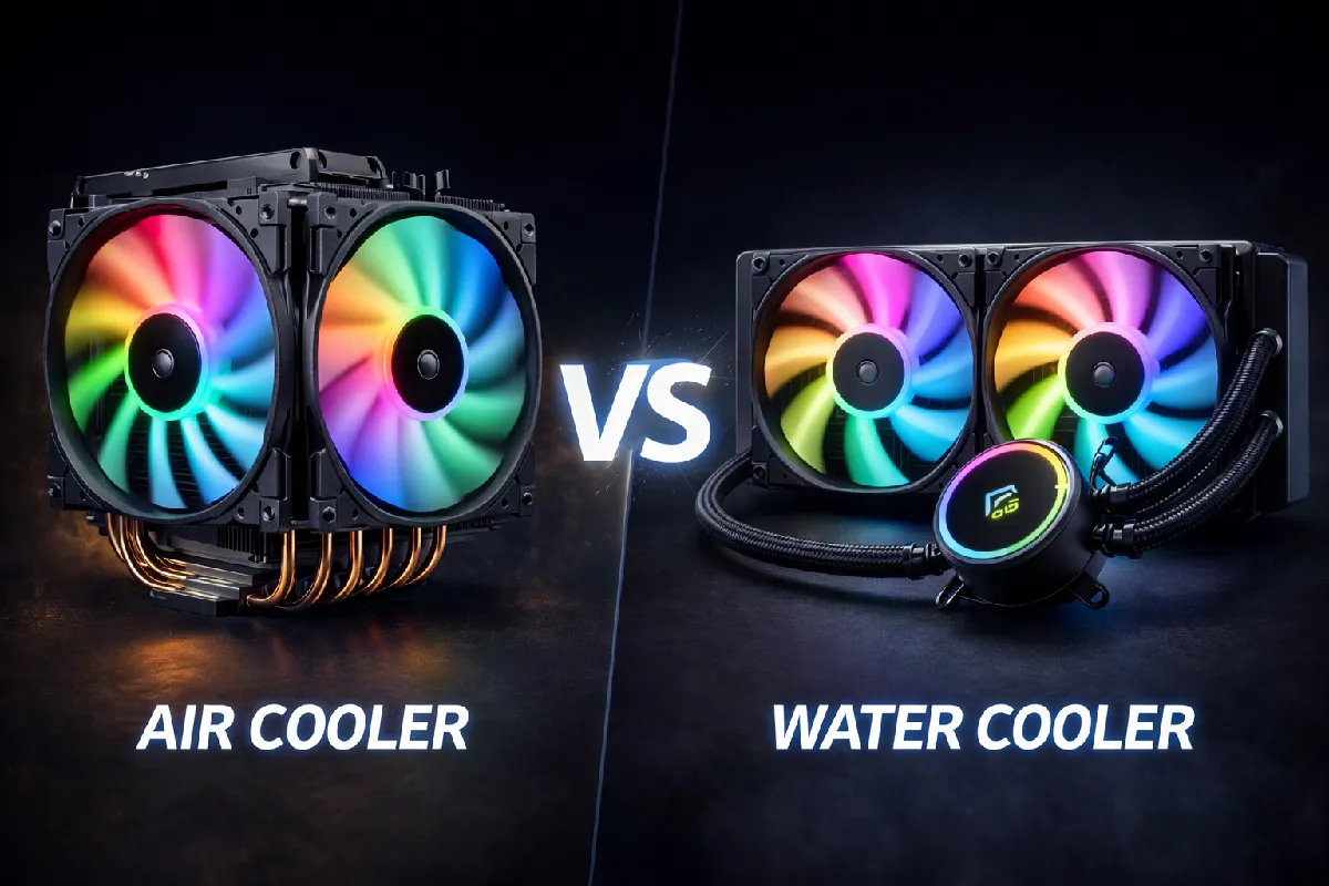 Air Cooler vs Water Cooler: O Guia Definitivo de Riscos e Eficiência