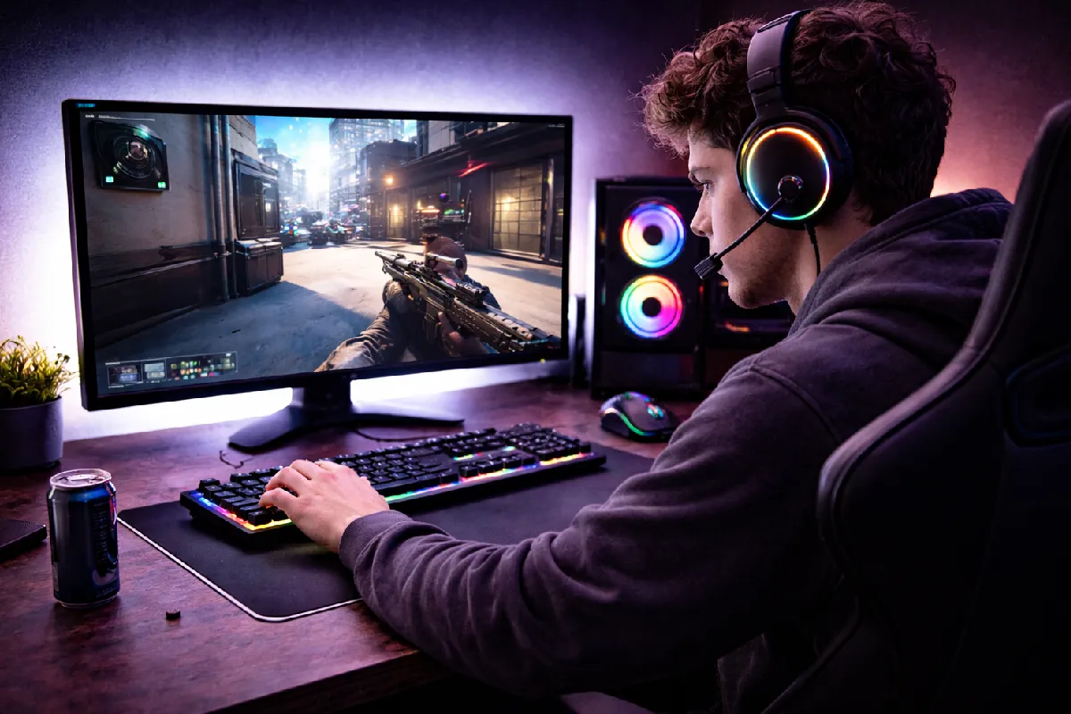 Hackeando seus Olhos: Por que uma lâmpada atrás do monitor melhora o contraste e salva sua visão